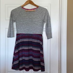 3/4 quarter sleeve, girls skater dress